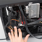 画像ギャラリー No.073のサムネイル画像 / 【PR】低負荷時にファン回転の止まるGTX 980カード「STRIX-GTX980-DC2OC-4GD5」を使って,超絶静かな小型ゲームPCを自作してみた