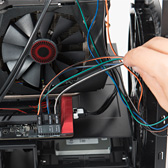 画像ギャラリー No.078のサムネイル画像 / 【PR】低負荷時にファン回転の止まるGTX 980カード「STRIX-GTX980-DC2OC-4GD5」を使って,超絶静かな小型ゲームPCを自作してみた