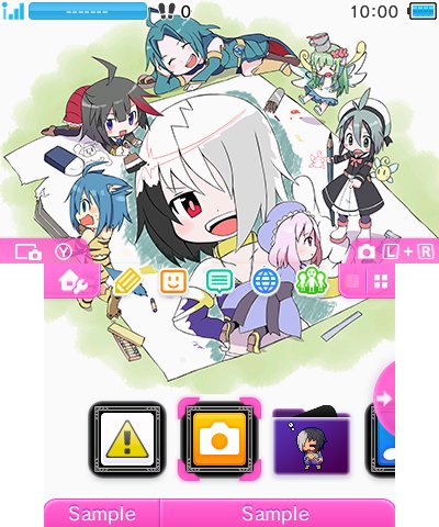 画像集サムネイル一覧 魔神少女 イラストコンテストの受賞作品を使用した3ds用テーマが配信に