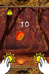 画像ギャラリー No.003のサムネイル画像 / カニを操作して柿を避けるスマホ向け「さるかに」配信開始。記念イベント実施