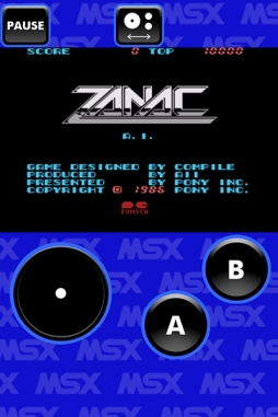 画像集#001のサムネイル/1986年に発売されたSTG「ZANAC」MSX版のアプリがApp Storeで配信中