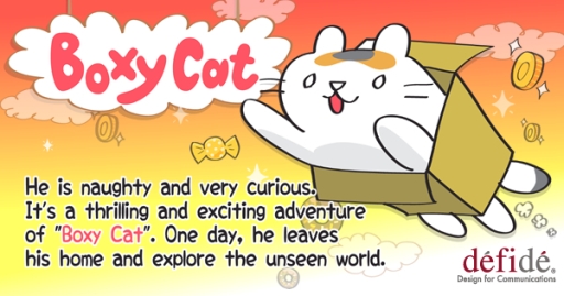 画像集#001のサムネイル/Android向け「はこにゃん」のグローバル版「Boxy Cat」が配信開始