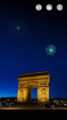 画像ギャラリー No.001のサムネイル画像 / 「タップ花火ワールド」配信開始。世界各地の夜景と鮮やかな花火を楽しめる