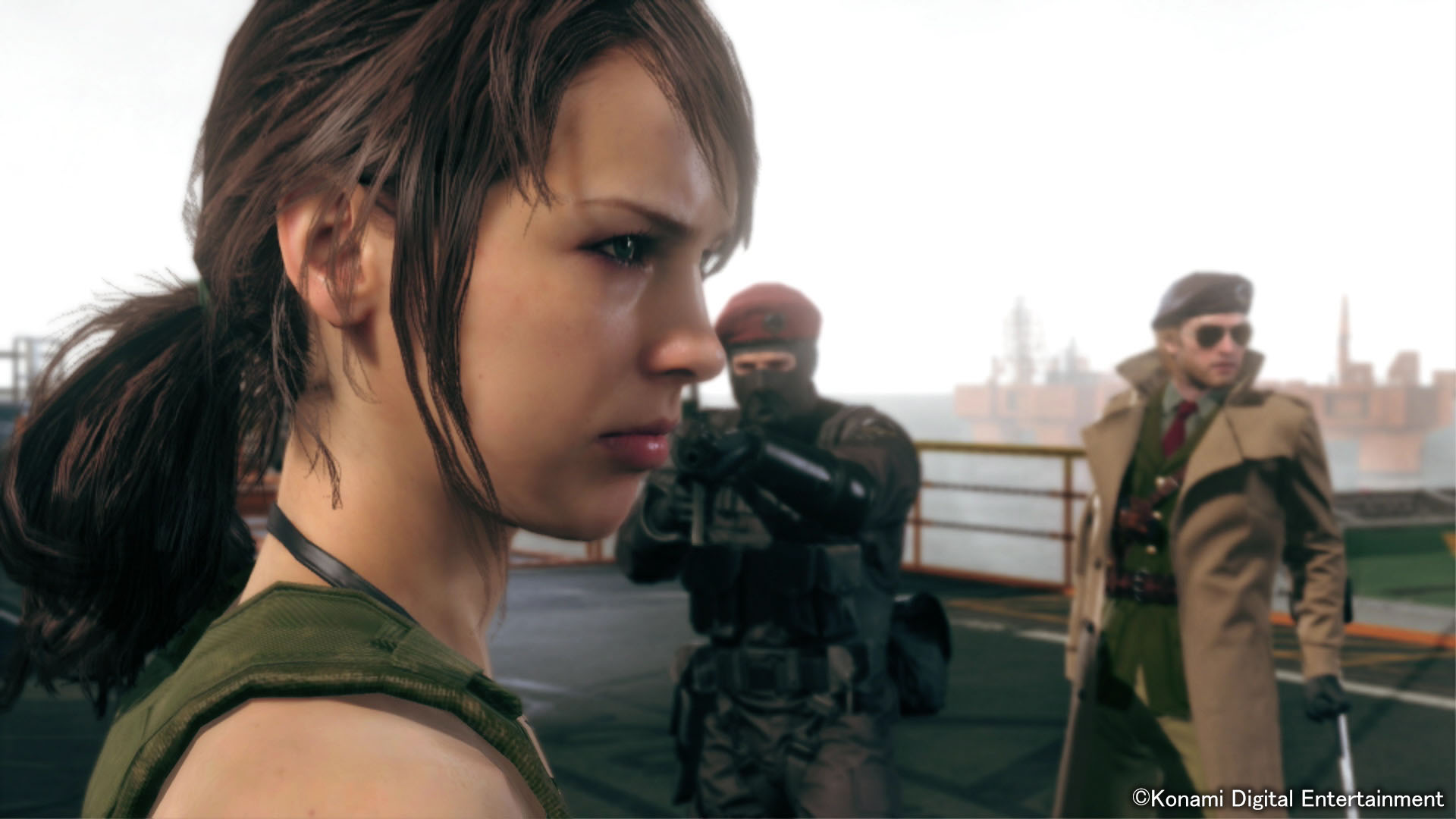 画像集 014 Tgs 14 Metal Gear Solid V The Phantom Pain のデモプレイが公開されたステージをレポート 頼もしすぎる狙撃手クワイエットがスネークを徹底サポート 4gamer Net