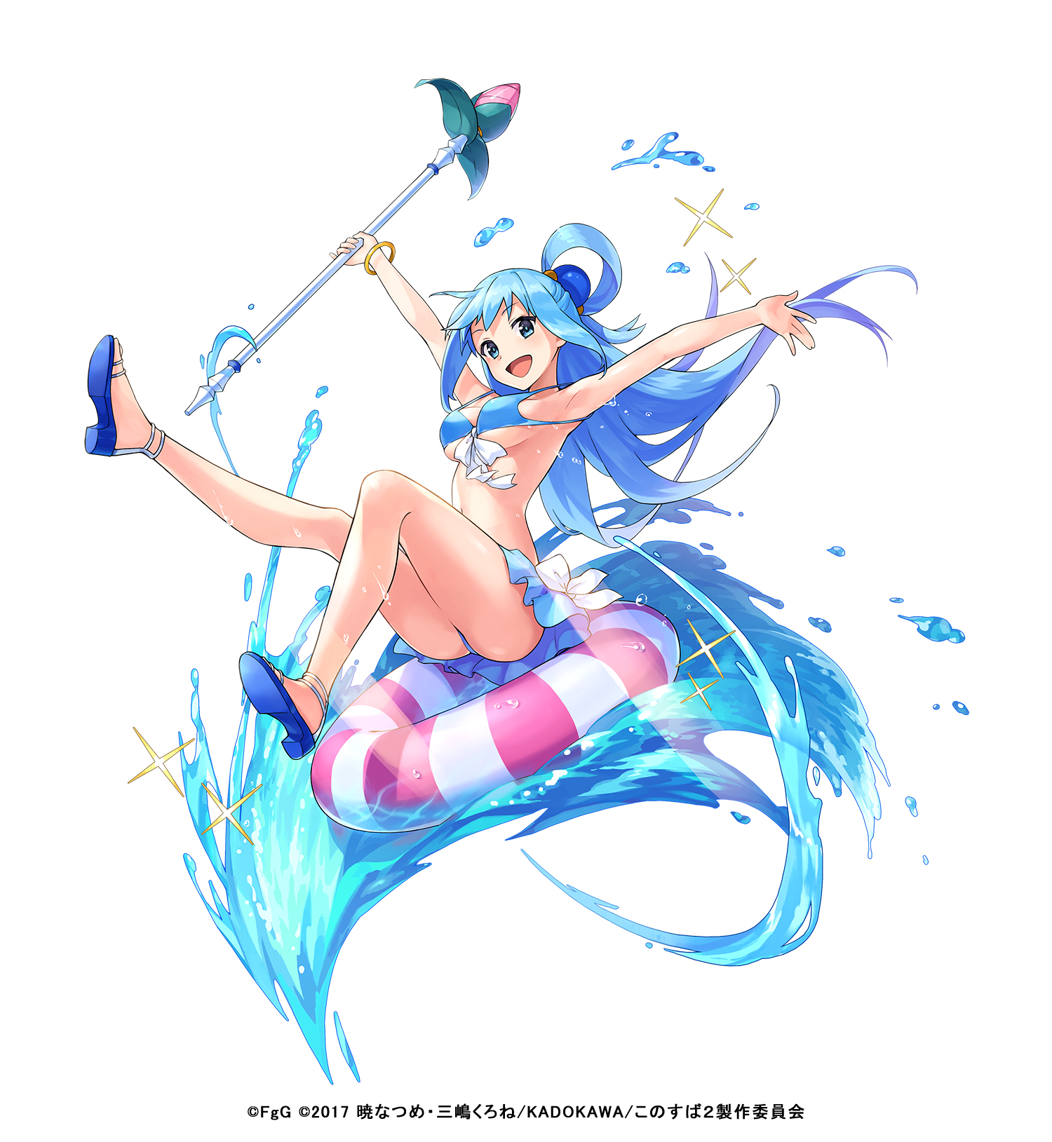 画像集 002 ファンキル このすば2 とコラボで 両ヒロインのアクア 水着