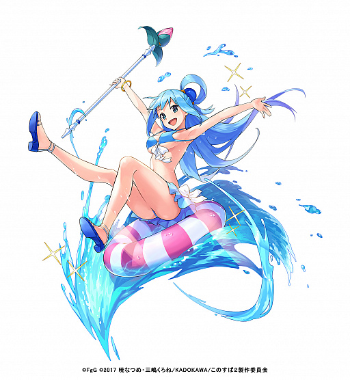 画像ギャラリー No.002のサムネイル画像 / 「ファンキル」,「このすば2」とコラボで,両ヒロインのアクア(水着)とティルフィングが登場