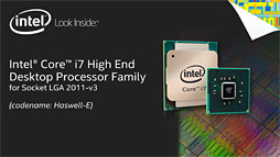 画像集#006のサムネイル/Intel,ハイエンドデスクトップPC向けCPUの新シリーズ「Core i7-5000番台」を発表。最上位モデルでは8コア16スレッド&クアッドチャネルDDR4対応に