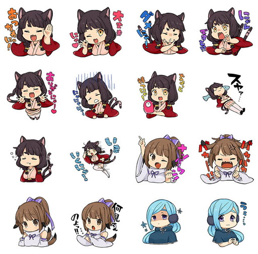 画像ギャラリー No.001のサムネイル画像 / 「妖怪百姫たん！」のLINEスタンプが配信開始。1セットに40種を収録