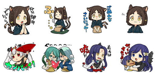 画像ギャラリー No.002のサムネイル画像 / 「妖怪百姫たん！」のLINEスタンプが配信開始。1セットに40種を収録