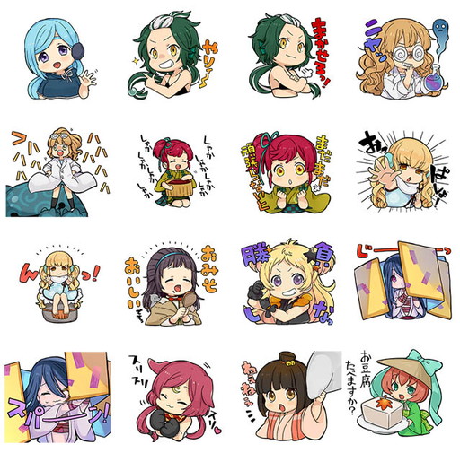 画像ギャラリー No.003のサムネイル画像 / 「妖怪百姫たん！」のLINEスタンプが配信開始。1セットに40種を収録