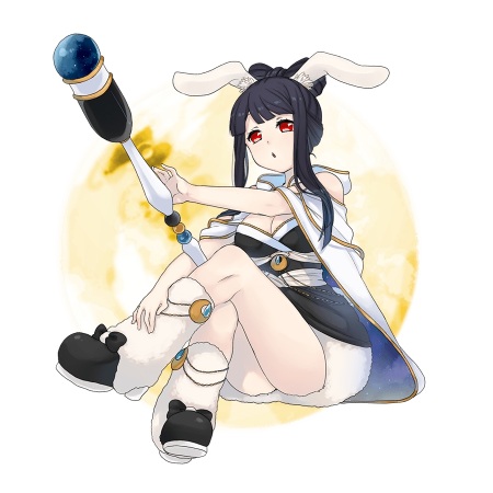 画像ギャラリー No.002のサムネイル画像 / 「妖怪百姫たん！」，玉兎の覚醒昇華が追加。レア召喚「覚醒の導き」を開催