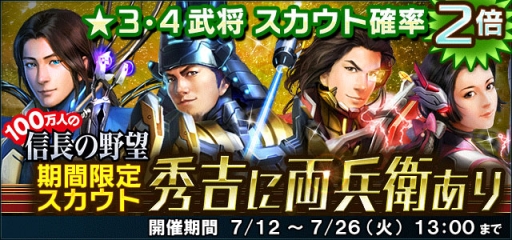 画像ギャラリー No.009のサムネイル画像 / 「信長の野望 201X」で「100万人の信長の野望」とのコラボイベントが開催に