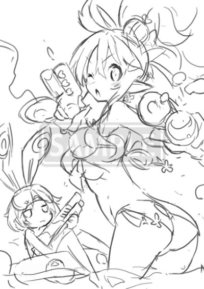 画像ギャラリー No.007のサムネイル画像 / 「魔界戦記ディスガイア5」の店舗別予約特典第1弾が公開。キャラクターデザイナー・原田たけひと氏描き下ろしイラストのラフ画と合わせてチェック