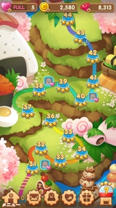 画像集#007のサムネイル/パズルゲーム「LINE スイーツ」が配信に。全6種類のLINEキャラクターが登場