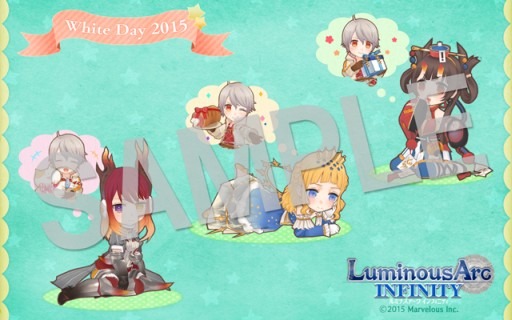 画像ギャラリー No.002のサムネイル画像 / 「ルミナスアーク インフィニティ」ホワイトデー特製壁紙を本日から16日まで配布