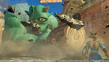 画像集#014のサムネイル/「ドラゴンクエストヒーローズ」プレイヤーキャラクターの特技続報。ゼシカは呪文とお色気を武器に，ヤンガスはパワフルにオノを振るってバトル