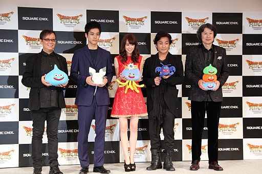 画像ギャラリー No.014のサムネイル画像 / 「ドラゴンクエストヒーローズ」の完成発表会が開催。堀井雄二氏と松坂桃李さん,桐谷美玲さん,片岡愛之助さんがボイス収録時のエピソードを披露