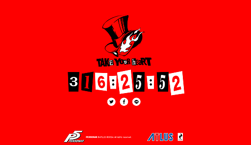 画像ギャラリー No.002のサムネイル画像 / ついに具体的な発売時期が明らかになるか? 「ペルソナ5」に関係する謎のカウントダウンサイトがオープン