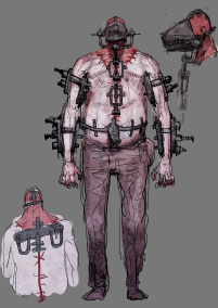 画像ギャラリー No.009のサムネイル画像 / 「バイオハザード リベレーションズ2」開発陣が語るエピソード3の見どころ。今回はモイラ・バートンや巨漢クリーチャーの設定画を公開