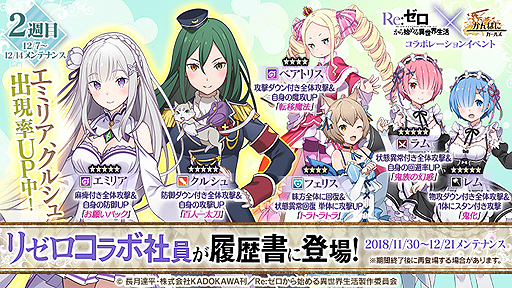 ���������꡼ No.003�Υ���ͥ������ / �֤���Ѥˡ������륺�ס���Re:�����ץ����֥��ߥꥢ�ס֥��륷��פνи�Ψ�����åס������������Ը��������������Ϥ�