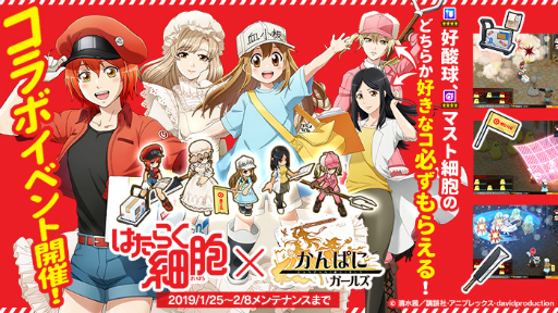 画像ギャラリー No.004のサムネイル画像 / 「かんぱに☆ガールズ」と「はたらく細胞」のコラボが決定。前夜祭イベントが本日スタート