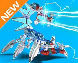 画像集#001のサムネイル/修理無料化も。「Robocraft」の最新アップデート「Rise of the Walkers」で脚パーツ,“回復”ガン,ボスバトルが追加に