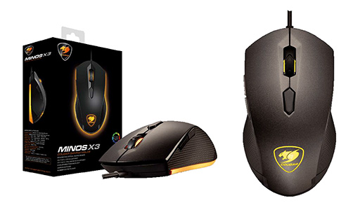 画像ギャラリー No.007のサムネイル画像 / 税込約5000円。光学センサー搭載のCOUGAR製ゲーマー向けマウス「Minos X3」が12月2日に発売