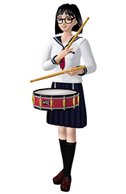 画像集#003のサムネイル/PCソフト「吹奏ガールズ2」の体験版が配信中。MIDIファイルを選択して“吹奏ガールズ”の演奏を楽しもう