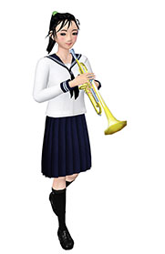 画像集#006のサムネイル/PCソフト「吹奏ガールズ2」の体験版が配信中。MIDIファイルを選択して“吹奏ガールズ”の演奏を楽しもう