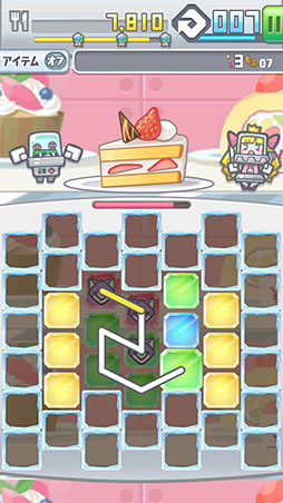 画像ギャラリー No.004のサムネイル画像 / 地球にある美味しいものを食べ尽くせ! スマホ向けパズル「宇宙海賊ポップイ〜侵略の角犬たち〜」を紹介する「(ほぼ)日刊スマホゲーム通信」第796回