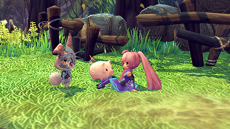 画像集#004のサムネイル/「ハンターヒーロー」のオープンβサービスが明日15:00スタート。正式サービス引き継ぎあり,参加者にはペット「ピグー」をプレゼント