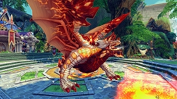 画像ギャラリー No.002のサムネイル画像 / 「ハンターヒーロー」,降臨王「炎帝竜グランザ」と「紫電孤ライフォン」が4月12日に実装決定