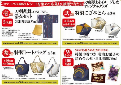 画像ギャラリー No.002のサムネイル画像 / 「刀剣乱舞」とファミリーマートがコラボ。クリアファイル第2弾を配布