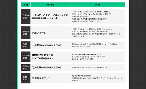 ���������꡼ No.003�Υ���ͥ������ / ���������-ONLINE-�פΥ��ơ����������塼��ʤɤ����餫�ˡ�DMM����������ॷ�祦2015�������ڥ���륵���Ȥ�����