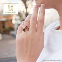 刀剣乱舞 U-TREASURE 加州清光 モチーフリング K18 ダイヤ 10号 刀剣乱舞ONLINE】フォークリングシリーズ第一弾。加州清光Ver.は