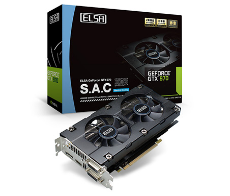 画像ギャラリー No.002のサムネイル画像 / ELSAもリファレンスGTX 980と独自クーラー搭載GTX 970の2枚展開