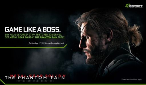 画像ギャラリー No.001のサムネイル画像 / 対象製品の購入者が対象。PC版「MGSV：THE PHANTOM PAIN」のコード引き替えページをASUSが開設