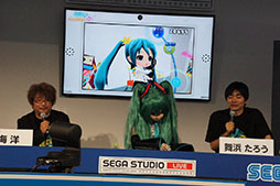 ������#010�Υ���ͥ���/��TGS 2014�ϥߥ����衼����3�Ф�ޤ��롣�ֽ鲻�ߥ� Project mirai �Ǥ�ä����ס��µ��ץ쥤����Ϫ���줿���ơ������٥�Ȥ��ݡ���