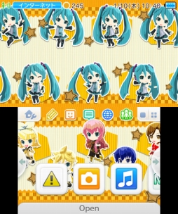 画像ギャラリー No.004のサムネイル画像 / 「初音ミク Project mirai でらっくす」パッケージ版購入で3DS用テーマをプレゼント