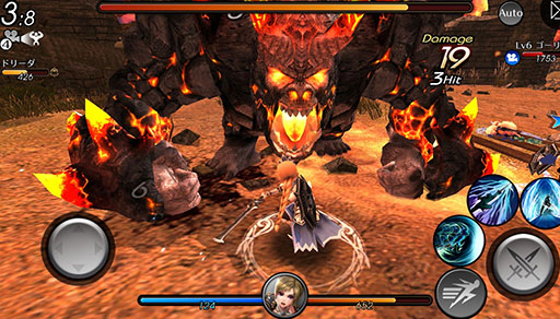 画像ギャラリー No.005のサムネイル画像 / スクエニのスマホ向け新作「EMPIRE IN THE STORM」iOS版の配信が本日スタート。最大3人で巨大モンスターを狩る3DアクションRPGが日本上陸