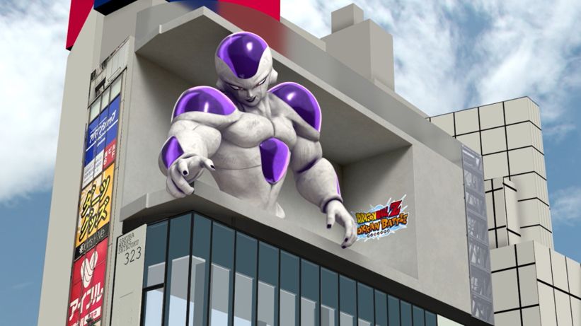 ドッカンバトル が全世界3億5000万dlと突破 新宿にフリーザ フルパワー の3d映像が登場 ドッカンバトル が全世界3億5000万dlと突破 新宿にフリーザ フルパワー の3d映像が登場