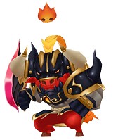 画像ギャラリー No.006のサムネイル画像 / 「DivinaCute」火焔山の妖怪「牛魔王」と炎斧「饕餮」が登場