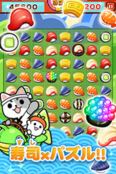 画像集#001のサムネイル/スマホ向けアプリ「江戸前パズル!すしたま」のAndroid版が本日リリース