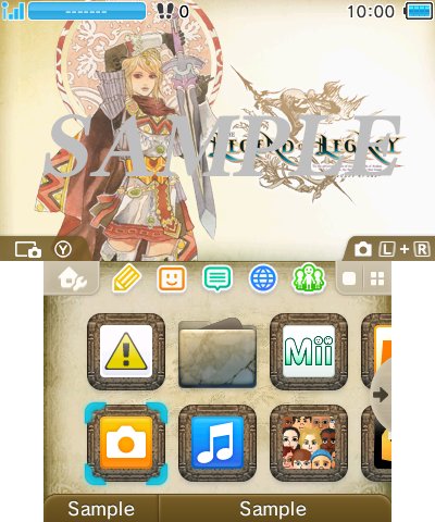 画像ギャラリー No.004のサムネイル画像 / 「レジェンド オブ レガシー」,主人公7名をあしらった新たな3DS用テーマが配信