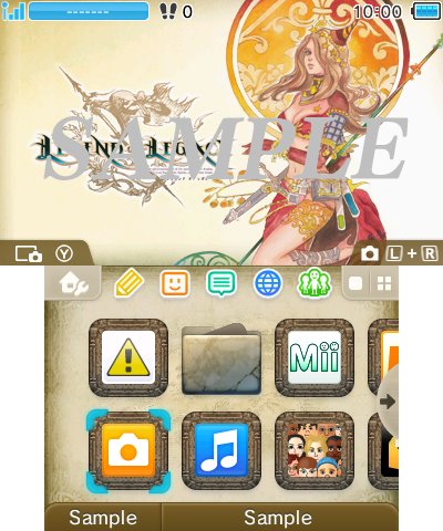 画像ギャラリー No.006のサムネイル画像 / 「レジェンド オブ レガシー」,主人公7名をあしらった新たな3DS用テーマが配信