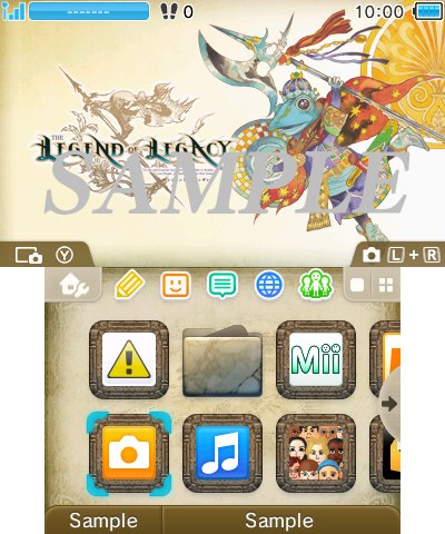 画像ギャラリー No.007のサムネイル画像 / 「レジェンド オブ レガシー」,主人公7名をあしらった新たな3DS用テーマが配信