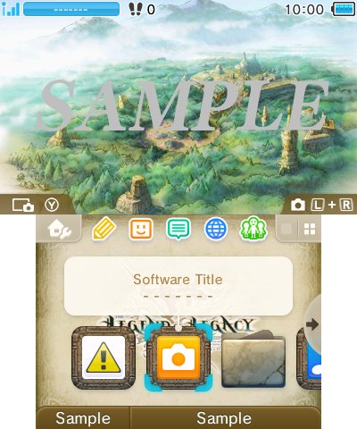 画像ギャラリー No.008のサムネイル画像 / 「レジェンド オブ レガシー」,主人公7名をあしらった新たな3DS用テーマが配信