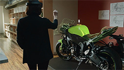 画像集 No.009のサムネイル画像 / Microsoftの驚くべき隠し球，立体映像対応HMD「HoloLens」は何ができるのか？