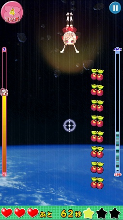 画像集#004のサムネイル/宇宙から地球へ出勤! スマートフォン向けアクション「レイちゃん、大気圏に突入する!」を紹介する「(ほぼ)日刊スマホゲーム通信」第664回