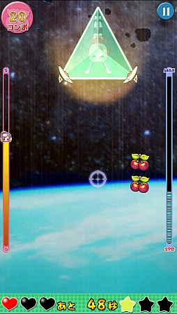 画像集#007のサムネイル/宇宙から地球へ出勤! スマートフォン向けアクション「レイちゃん、大気圏に突入する!」を紹介する「(ほぼ)日刊スマホゲーム通信」第664回